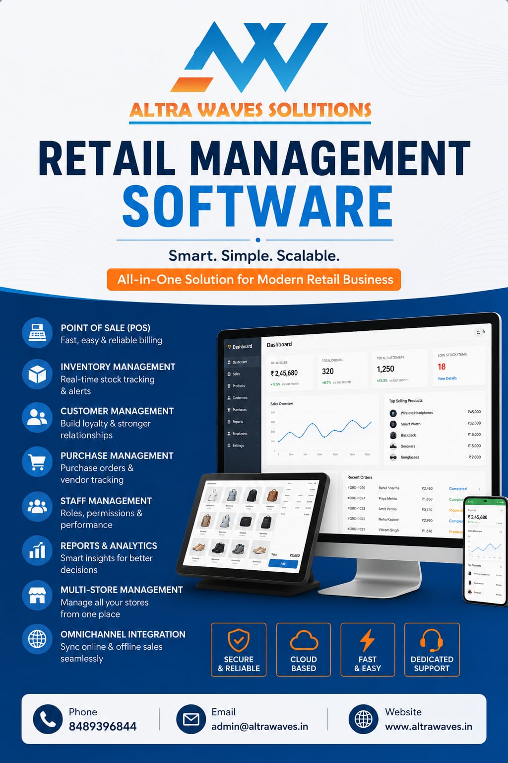 Retail Management Software for inventory, billing, and store management